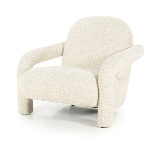 Fauteuil Monica Grove Bouclé - Beige - Afbeelding 12