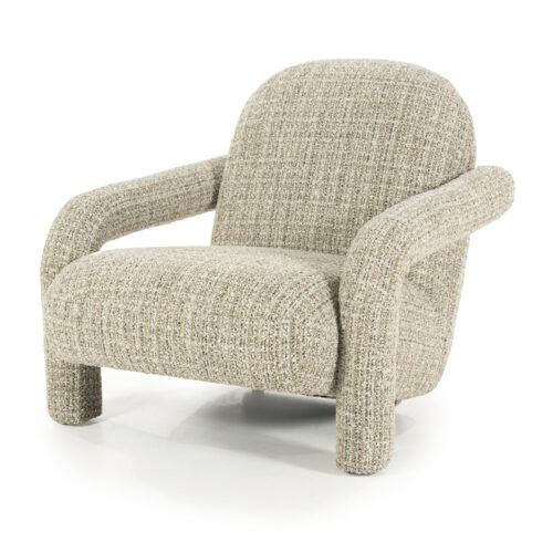 Fauteuil Monica Grove Bouclé - Taupe - Afbeelding 9