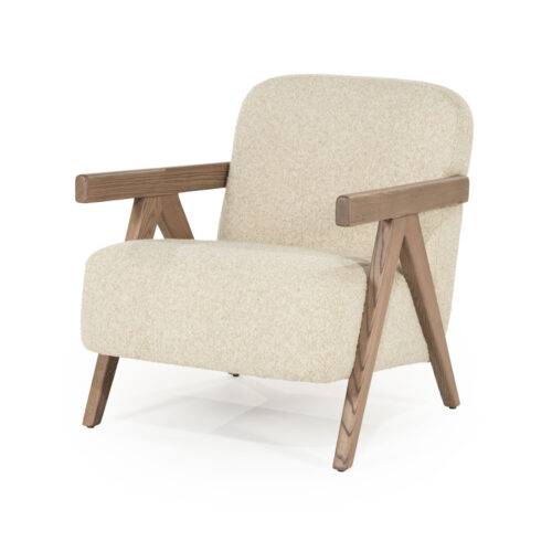 Fauteuil Francis Grove Bouclé - Beige - Afbeelding 19