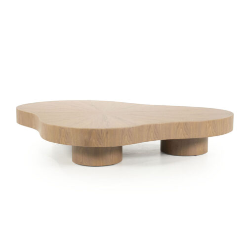 Organische Salontafel Bobbie - lichtbruin - 150 x 110 cm - Afbeelding 9