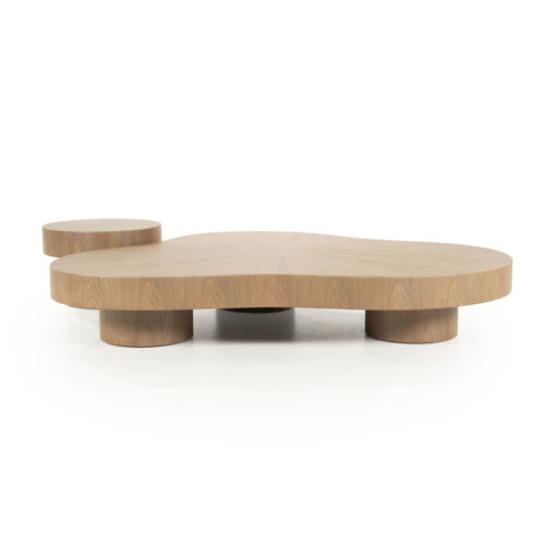 Organische Salontafel Bobbie - lichtbruin - 150 x 110 cm - Afbeelding 3