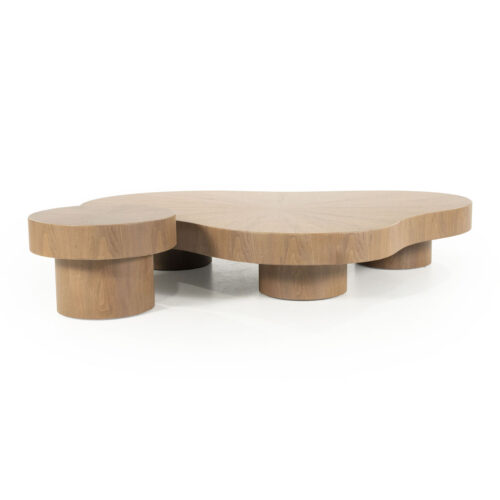 Organische Salontafel Bobbie - lichtbruin - 150 x 110 cm - Afbeelding 2
