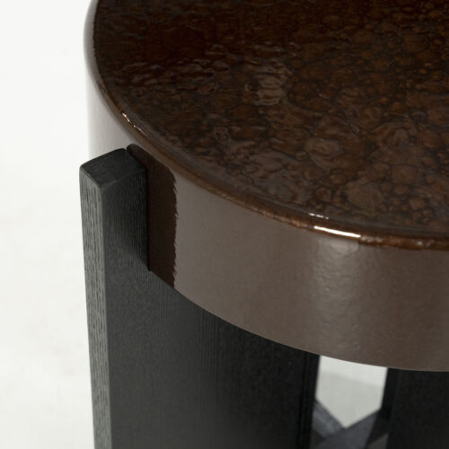 Ronde Bijzettafel Juliet 40cm - Bruin - Afbeelding 5