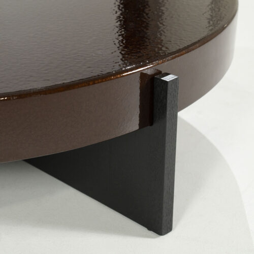Ronde Salontafel Juliet 110cm - Bruin - Afbeelding 3
