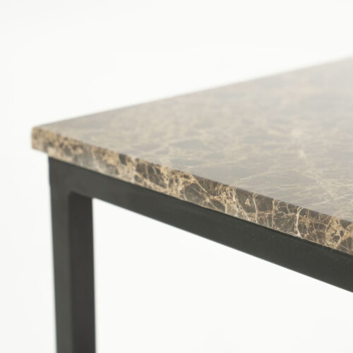 Vierkante Bijzettafel Rico Marmer 38 x 38cm - Afbeelding 6