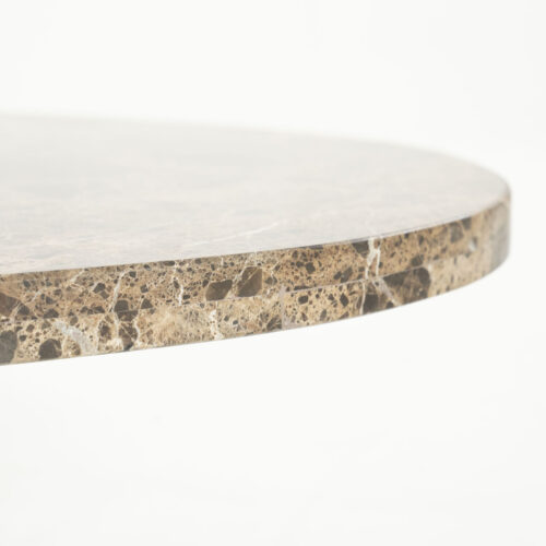Organische Salontafel Bradley Marmer en mangohout 120 x 75cm - Afbeelding 3