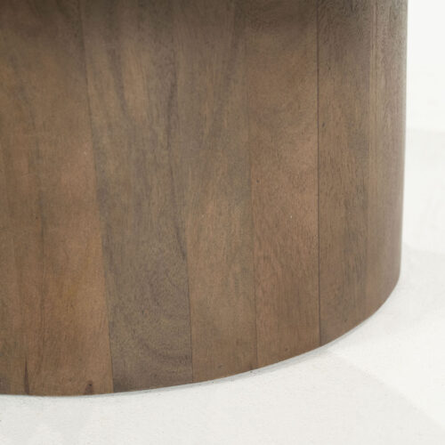 Organische Salontafel Bradley Marmer en mangohout 120 x 75cm - Afbeelding 8