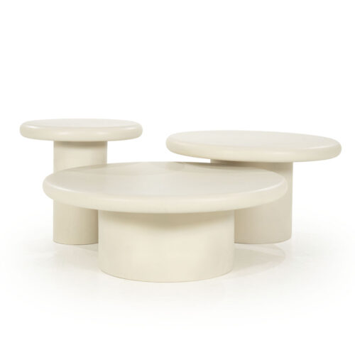 Ronde Salontafel Jade Magnesium oxide 80cm - Afbeelding 2