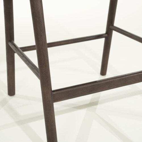 Barstoel Rayven Essen en stof Bruin (zithoogte 65cm) - Afbeelding 5