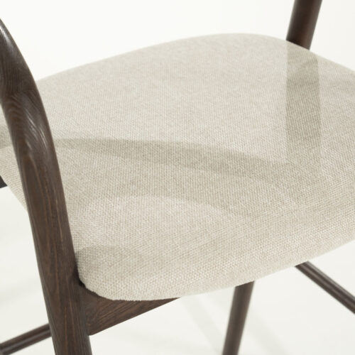 Barstoel Rayven Essen en stof Bruin (zithoogte 75cm) - Afbeelding 7