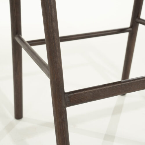 Barstoel Rayven Essen en stof Bruin (zithoogte 75cm) - Afbeelding 5