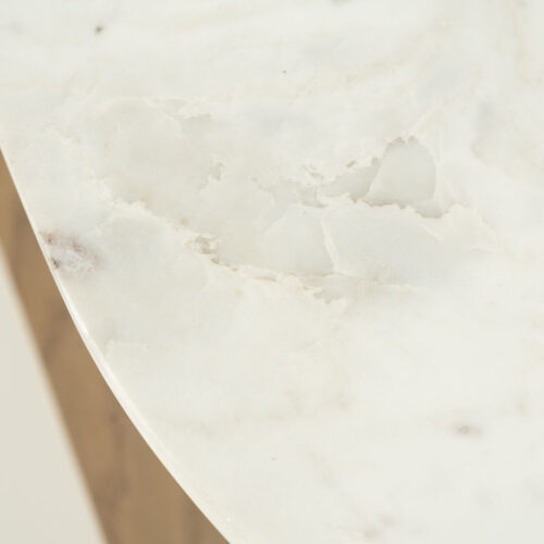 Ovale Salontafel Don Marmer en eikenhout 110 x 60cm - Afbeelding 4