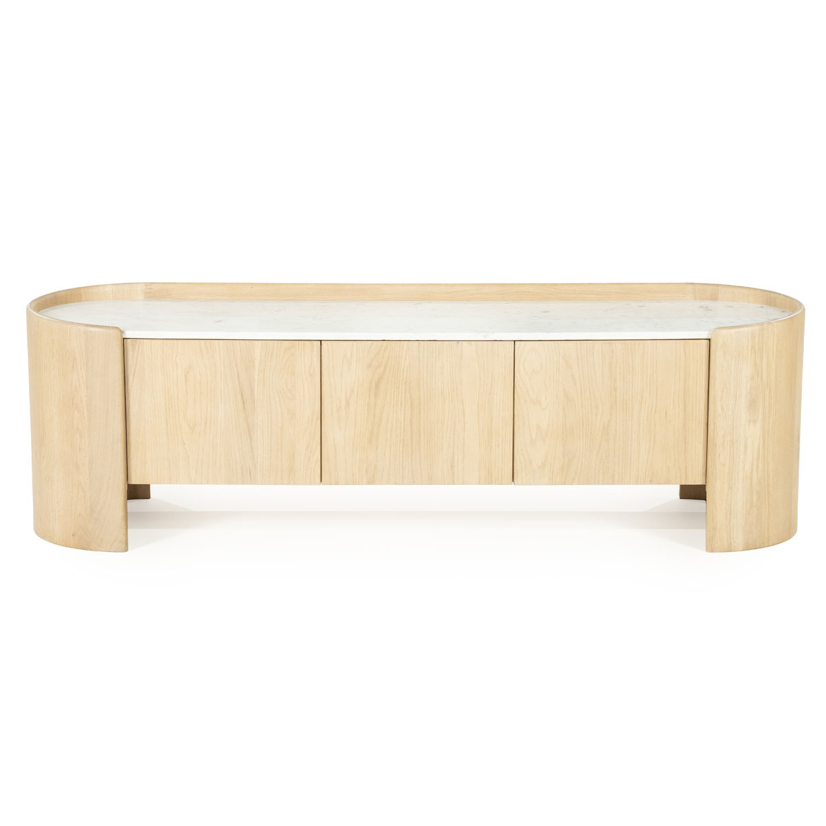TV-meubel Don Marmer en eikenhout 165 cm - Afbeelding 5