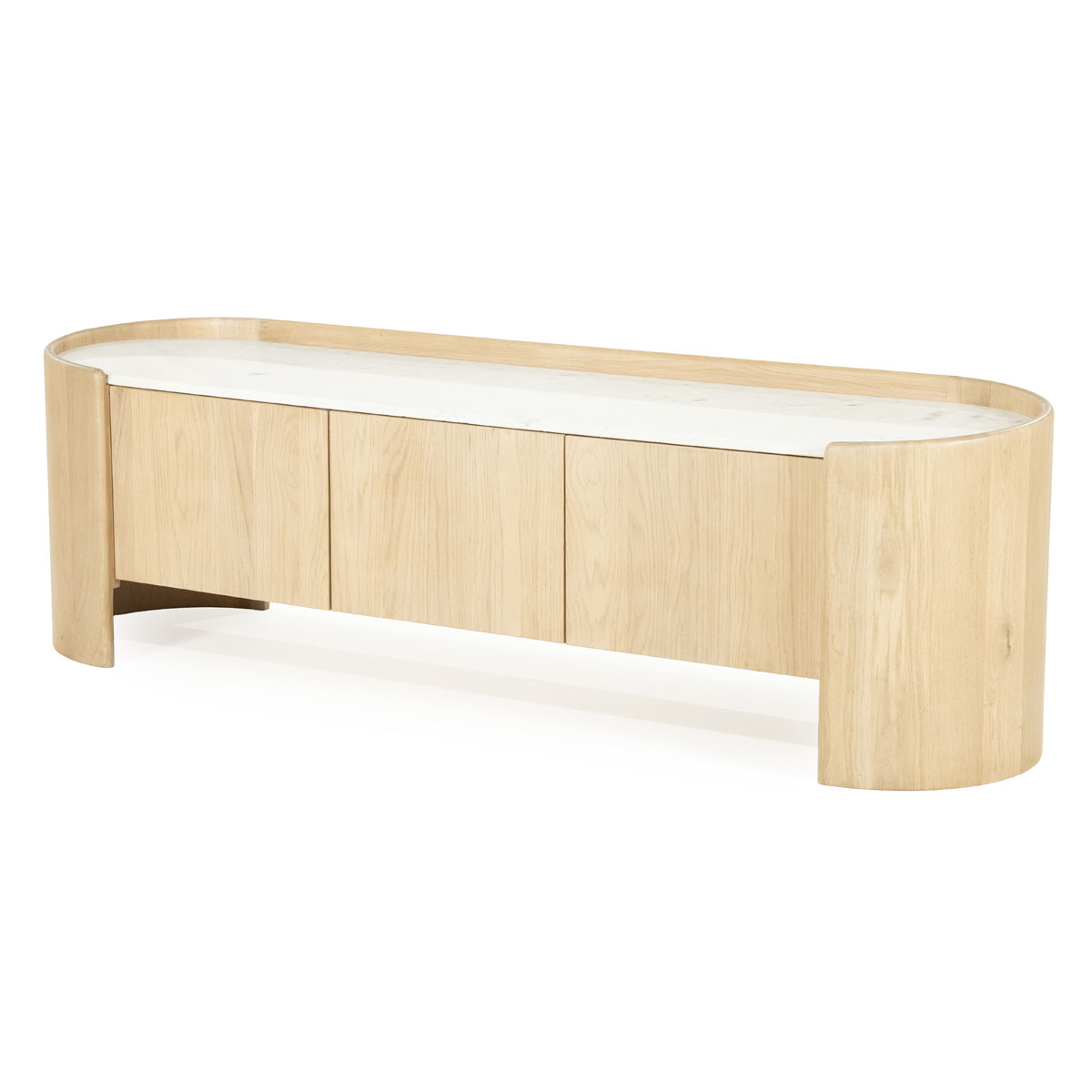 TV-meubel Don Marmer en eikenhout 165 cm