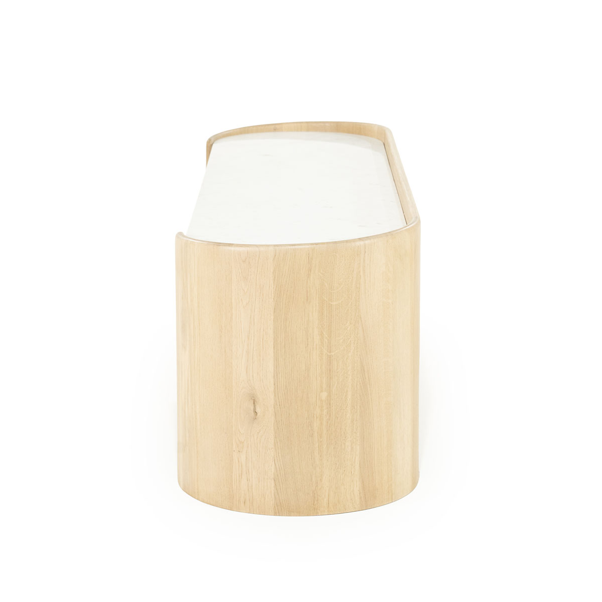 TV-meubel Don Marmer en eikenhout 165 cm - Afbeelding 6