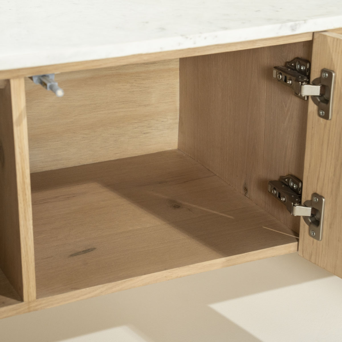 TV-meubel Don Marmer en eikenhout 165 cm - Afbeelding 12
