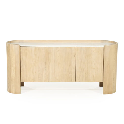 Dressoir Don Marmer en eikenhout 165cm - Afbeelding 2