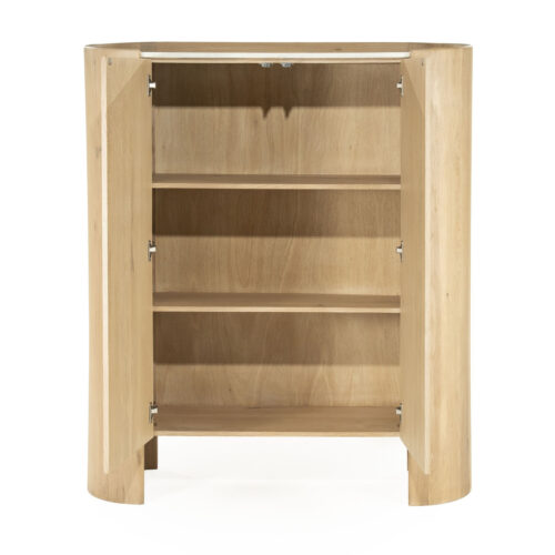Opbergkast Don Marmer en eikenhout 140 x 120cm - Afbeelding 8