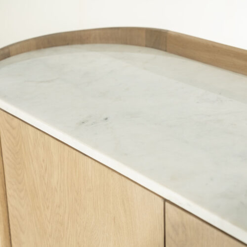Opbergkast Don Marmer en eikenhout 140 x 120cm - Afbeelding 12