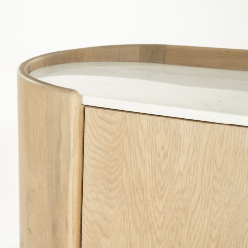 Opbergkast Don Marmer en eikenhout 140 x 120cm - Afbeelding 11