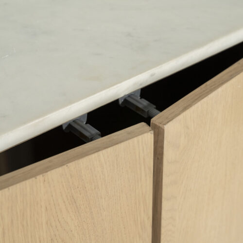 Opbergkast Don Marmer en eikenhout 140 x 120cm - Afbeelding 10