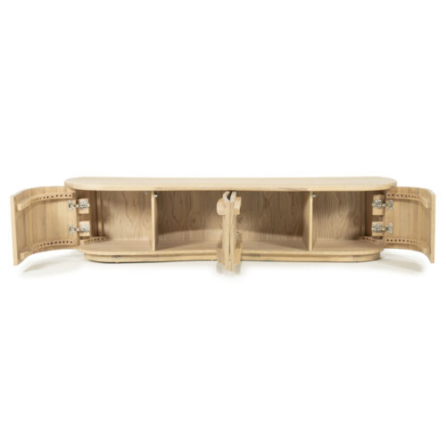 TV meubel Josh Eikenhout 180 cm - naturel - Afbeelding 7