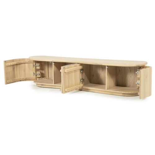 TV meubel Josh Eikenhout 180 cm - naturel - Afbeelding 6