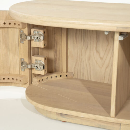 TV meubel Josh Eikenhout 180 cm - naturel - Afbeelding 12