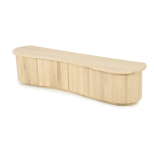 TV meubel Josh Eikenhout 180 cm - naturel - Afbeelding 5
