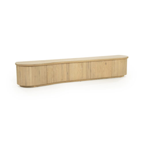 TV meubel Josh Eikenhout 240 cm - naturel - Afbeelding 4