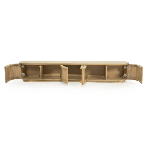 TV meubel Josh Eikenhout 240 cm - naturel - Afbeelding 8