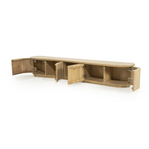 TV meubel Josh Eikenhout 240 cm - naturel - Afbeelding 7