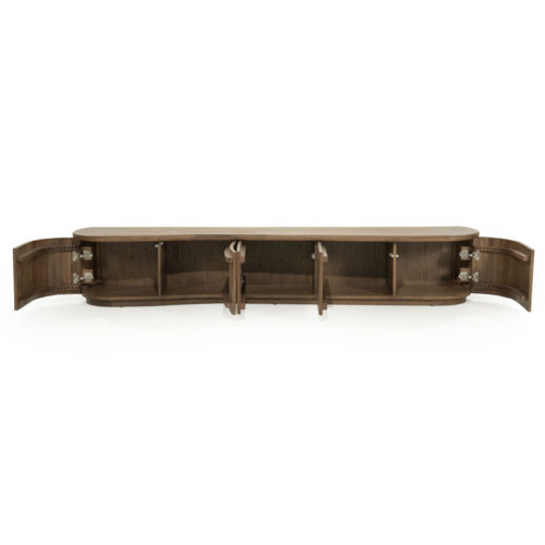 TV meubel Josh Eikenhout 240 cm - bruin - Afbeelding 7