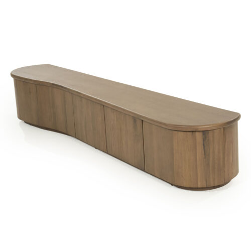 TV meubel Josh Eikenhout 240 cm - bruin - Afbeelding 6