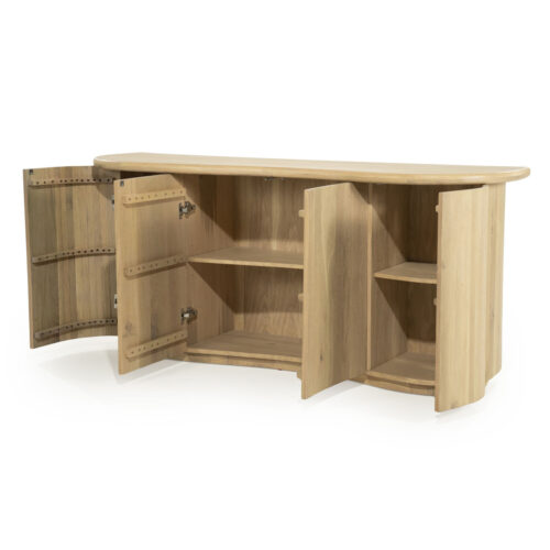 Dressoir Josh Eikenhout 180cm - Naturel - Afbeelding 8