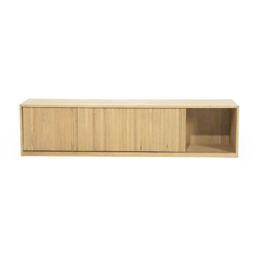 TV meubel Milo Eikenhout 180 cm - naturel - Afbeelding 4