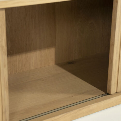 TV meubel Milo Eikenhout 180 cm - naturel - Afbeelding 9