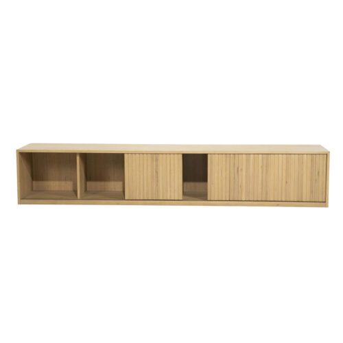 TV meubel Milo Eikenhout 240 cm - naturel - Afbeelding 8