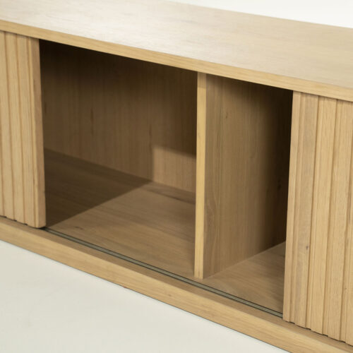 TV meubel Milo Eikenhout 240 cm - naturel - Afbeelding 9