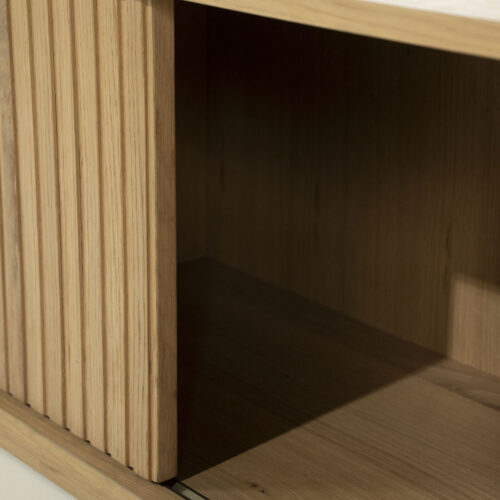 TV meubel Milo Eikenhout 240 cm - naturel - Afbeelding 12