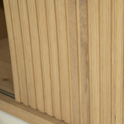 TV meubel Milo Eikenhout 240 cm - naturel - Afbeelding 11