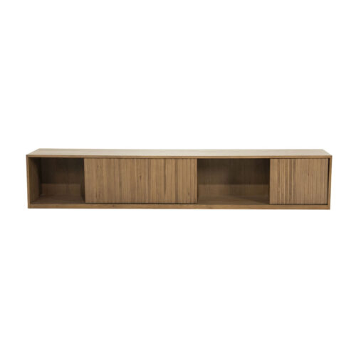 TV meubel Milo Eikenhout 240 cm - bruin - Afbeelding 4