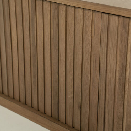 TV meubel Milo Eikenhout 240 cm - bruin - Afbeelding 12