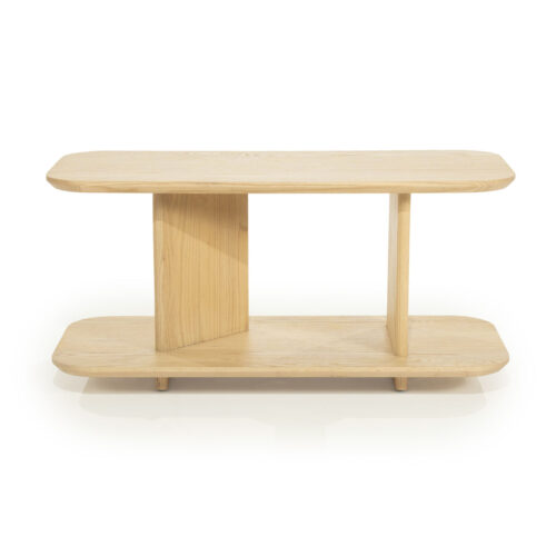 Bijzettafel Ty Eiken 90 x 40cm - Bruin - Afbeelding 9