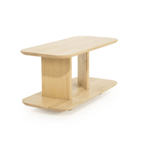Bijzettafel Ty Eiken 90 x 40cm - Naturel - Afbeelding 4