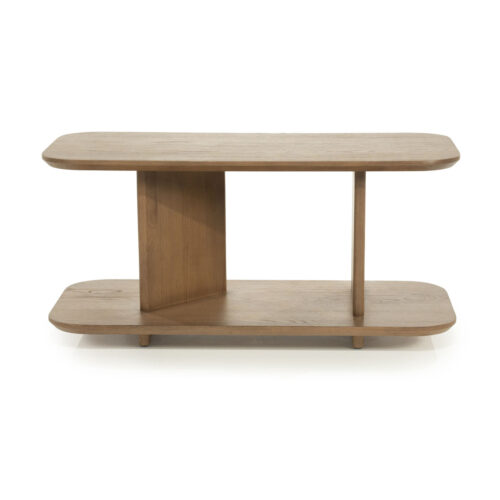 Bijzettafel Ty Eiken 90 x 40cm - Bruin - Afbeelding 5