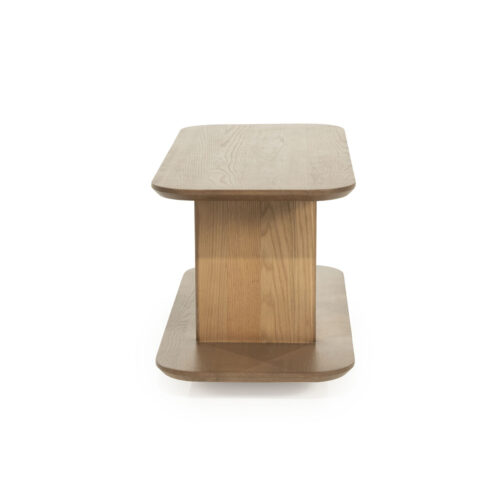 Bijzettafel Ty Eiken 90 x 40cm - Bruin - Afbeelding 4