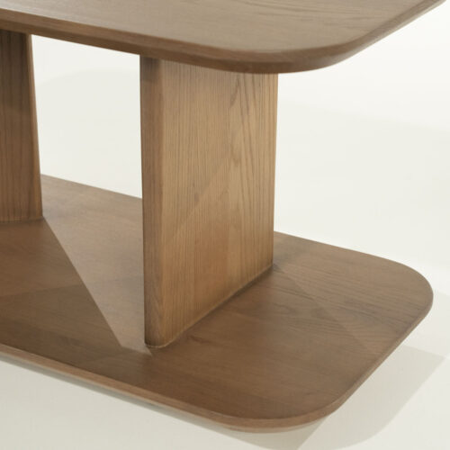 Bijzettafel Ty Eiken 90 x 40cm - Bruin - Afbeelding 7
