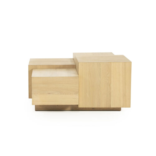 Vierkante Salontafel Quinten - naturel 80 x 80 cm - Afbeelding 3
