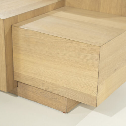 Vierkante Salontafel Quinten - naturel 80 x 80 cm - Afbeelding 8